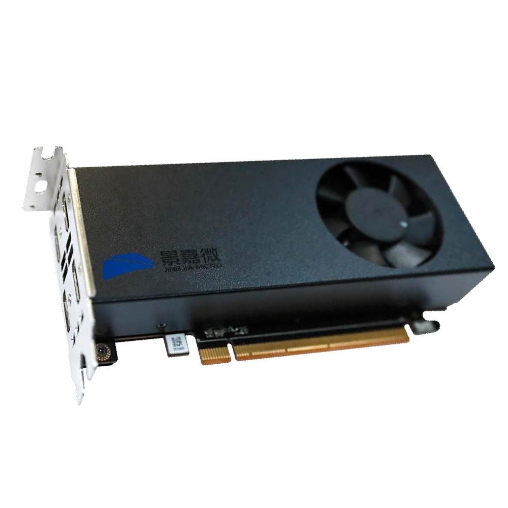 景嘉微国产JH920PCIE半高显卡4路HDMI2.0接口输出